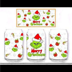 Grinch Libby beer glass